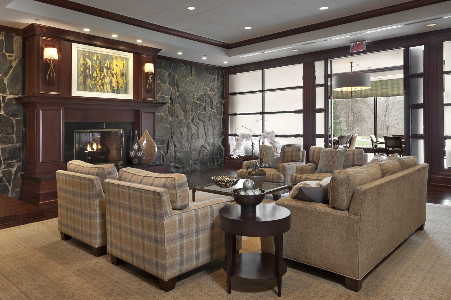 Braeburn Country Club Interiors by Julie Owen